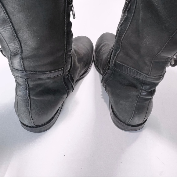 Cole Haan x Nike Air Liberty Distressed Leather Riding Boots - Picture 6 of 8